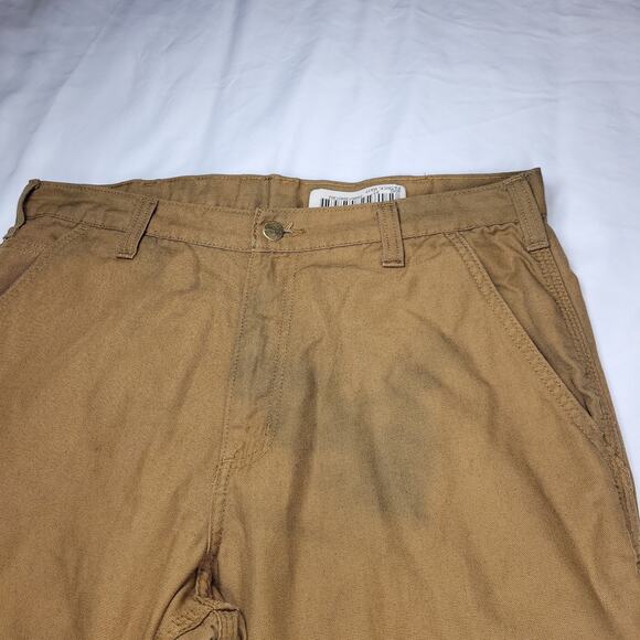 Carhartt Pants Mens Sz 34x32 Beige Canvas Carpenter Gorpcore Grunge Workwear - Picture 3 of 16
